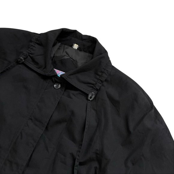 Sundazed (Germany) Drawstring Bermuda Collar Trench Coat Black : L - Picture 6 of 7